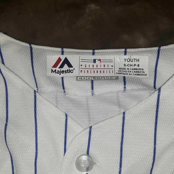 MLB Cubs Button Up Jersey Big Boys Small #49 - Picture 3 of 4